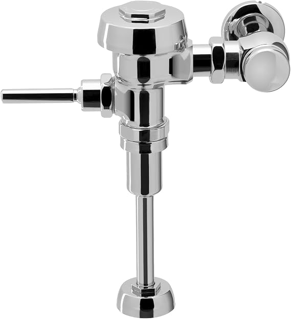 Sloan Royal 186 Exposed Manual Urinal Flushometer, 1.0 GPF Manual Flush Valve - Single Flush Non-Hold-Open Handle, 3/4" Spud Coupling, Polished Chrome Finish, 3012636