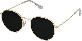 SOJOS Small Round Polarized Sunglasses for Women Men Classic Vintage Retro Shades UV400 SJ1014