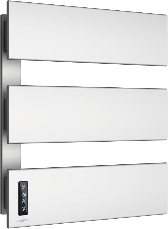 Heated Towel Racks for Bathroom, Electric Towel Warmers Wall-Mounted, Smart LED Control with Built-in Timer & Temperature, 21.6" x
