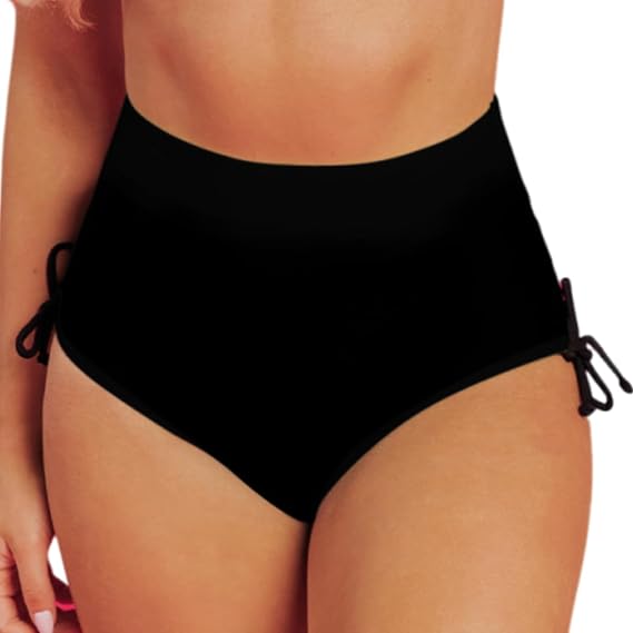 Women's High Waisted Bikini Bottom Tummy Control Swim Bottoms Bathing Suits Swimsuit Bottoms
