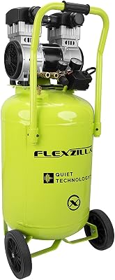 Flexzilla Portable Air Compressor with Quiet Technology, 2 HP, 20 Gallon, Industrial Grade Pump - CB20200F