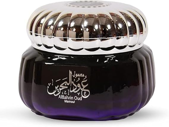 Incense Mamoul Al Bahrain by Almas Perfumes | 1 Jar x 40g | Authentic Arabic Bakhoor | Aromatic Oud Wood Chips | Ideal for Prayer, Ramadan & Eid Gifts | Saudi Made