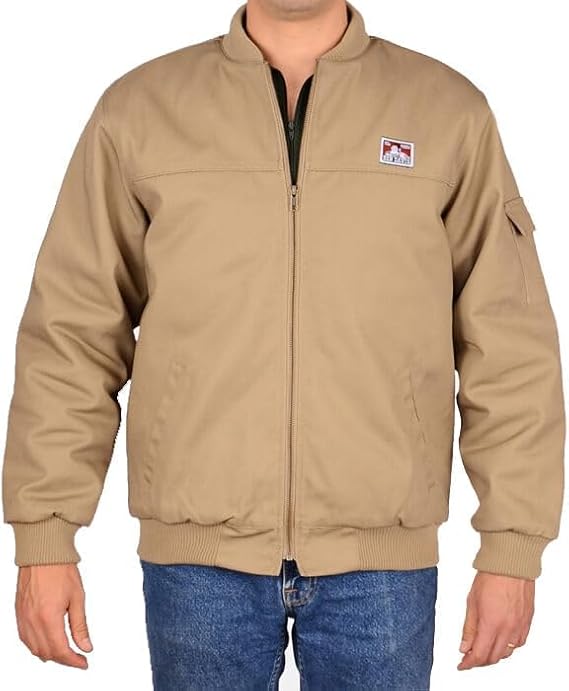 Ben Davis Bomber Jacket (Khaki, X-Large)