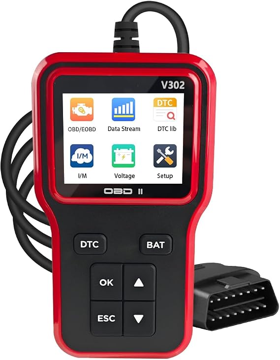 Car OBD2 Scanner Diagnostic Tool Professional Auto OBD II Check Engine Failure Code Reader with Reset Vehicle Live Data Scan Tester for SUV Sedan Truck Universal
