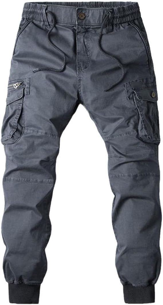 Plus Size Cargo Pants Men Jogging Casual Pants Cotton Full Length Streetwear Mens Work Tracksuit Trousers