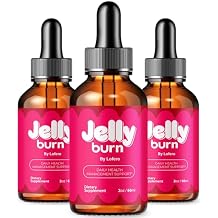 (3 Pack) Jelly Burn Drops, JellyBurn Liquid Supplement Loss Support Formula Premium Natural Ingredients with Advanced Maximum Strength Daily Vitamins Gotas for Overall Health & Wellness Reviews (6 oz)