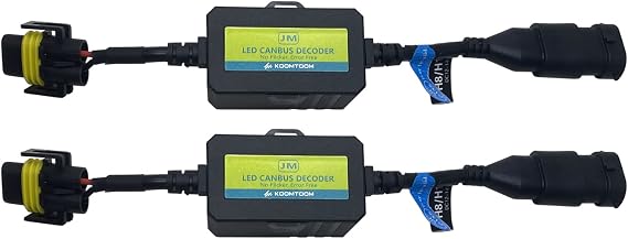 H8/H11 LED Bulb Decoder Canbus Resistor Anti-flicker Harness,Dashboard Warning Error Free EMC Canceller Decoder