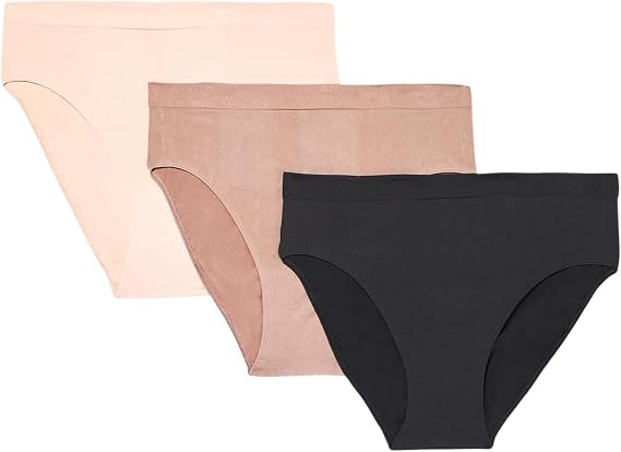 Wacoal Women's B-Smooth 3 Pre-Pack Hi-Cut Brief Pant