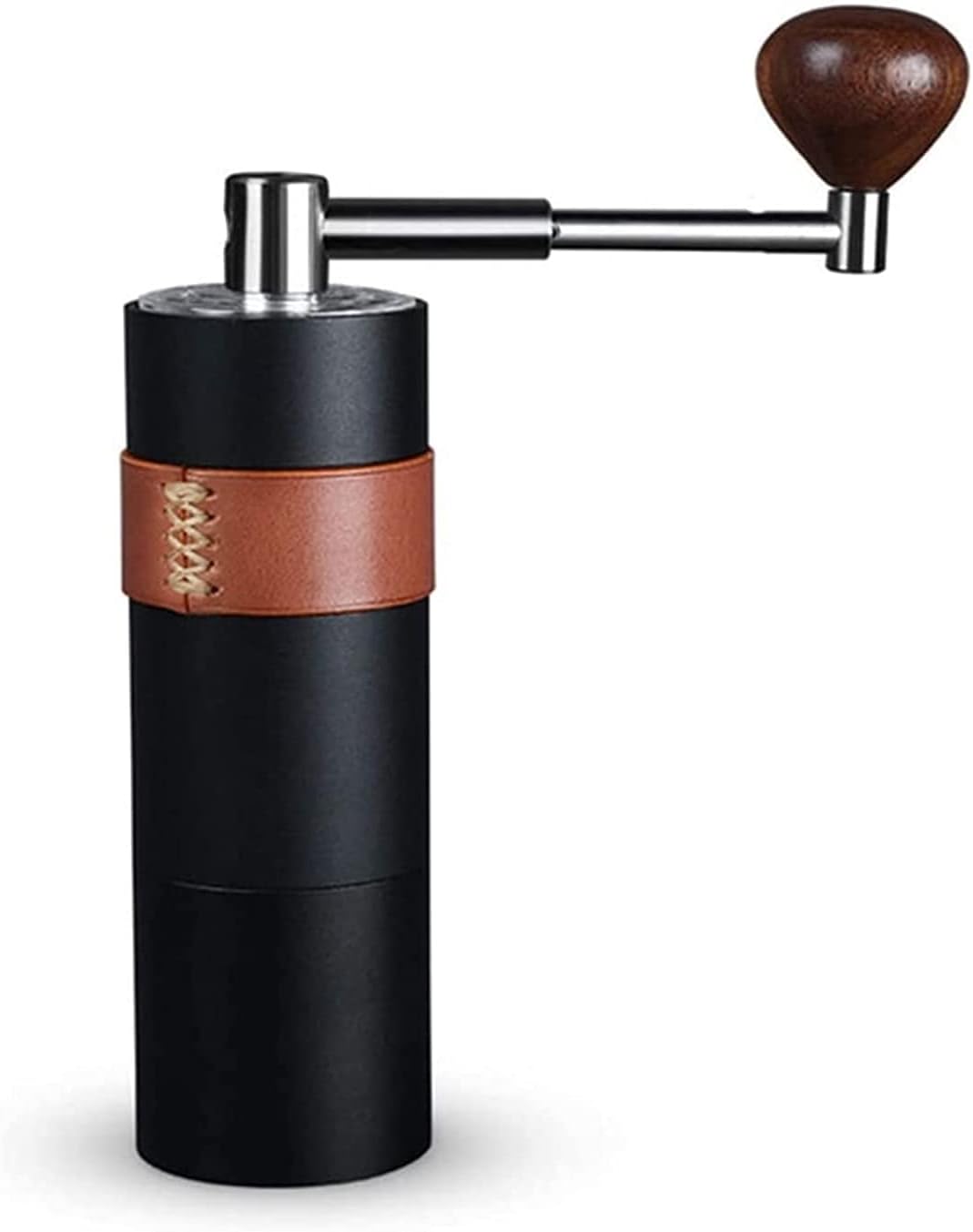Manual Coffee Grinder Quiet Hand Crank Coffee Grinding Mill Portable Ddetachable Stainless Steel  Ceramic Grinder Mill Machine for Drip Coffee Espresso French Press Black