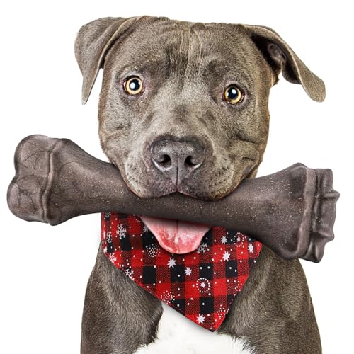 Dog Toys for Aggressive Chewers, Indestructible Bones Toy for Aggressive Chewers, Tough Puppy Chew Toy for Heavy Duty Dogs, Big Dog Teething Toys with Durable Nylon for LargeMedium Breed Puppies