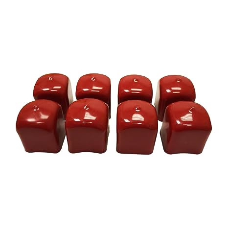 Red End Caps (8 Pack)