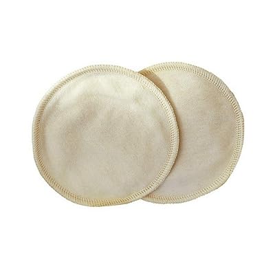 Disana Organic Cotton Microfibre Nursing Pads Breast Pads Breastfeeding Reusable 1 Pair 14 cm 5,5 in