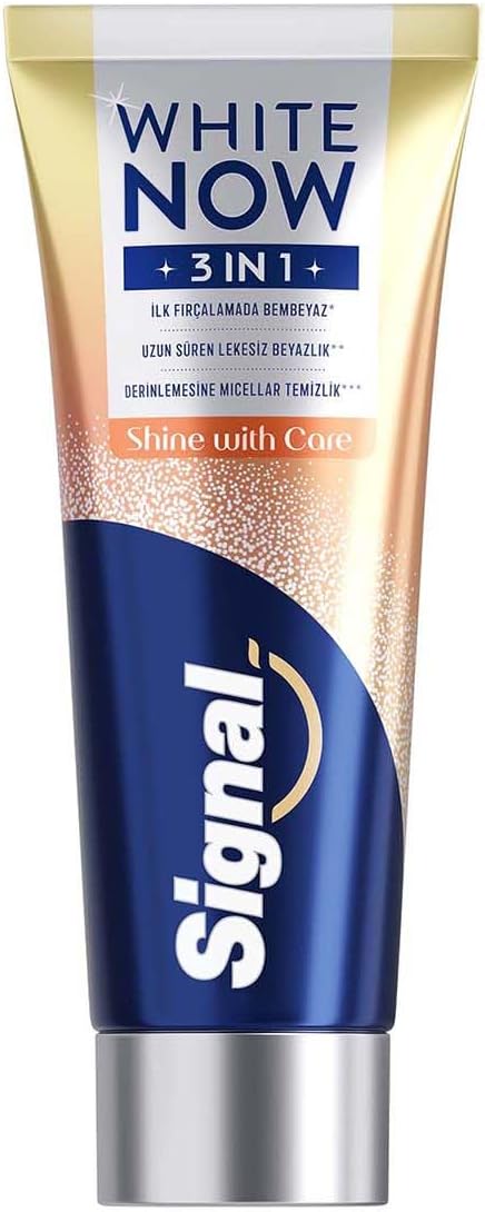 Signal White Now 3in1 Shine with Care Diş Macunu