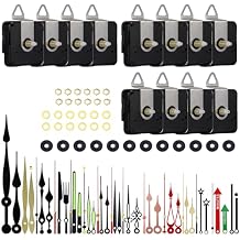 EMOON 12 PCS High Torque Clock Movement Mechanism Replacement Kit with 15 Pack Clock Hands for DIY Clock Repair Silent Clock Motor Parts, Total Shaft Length 16mm,20mm and 23mm