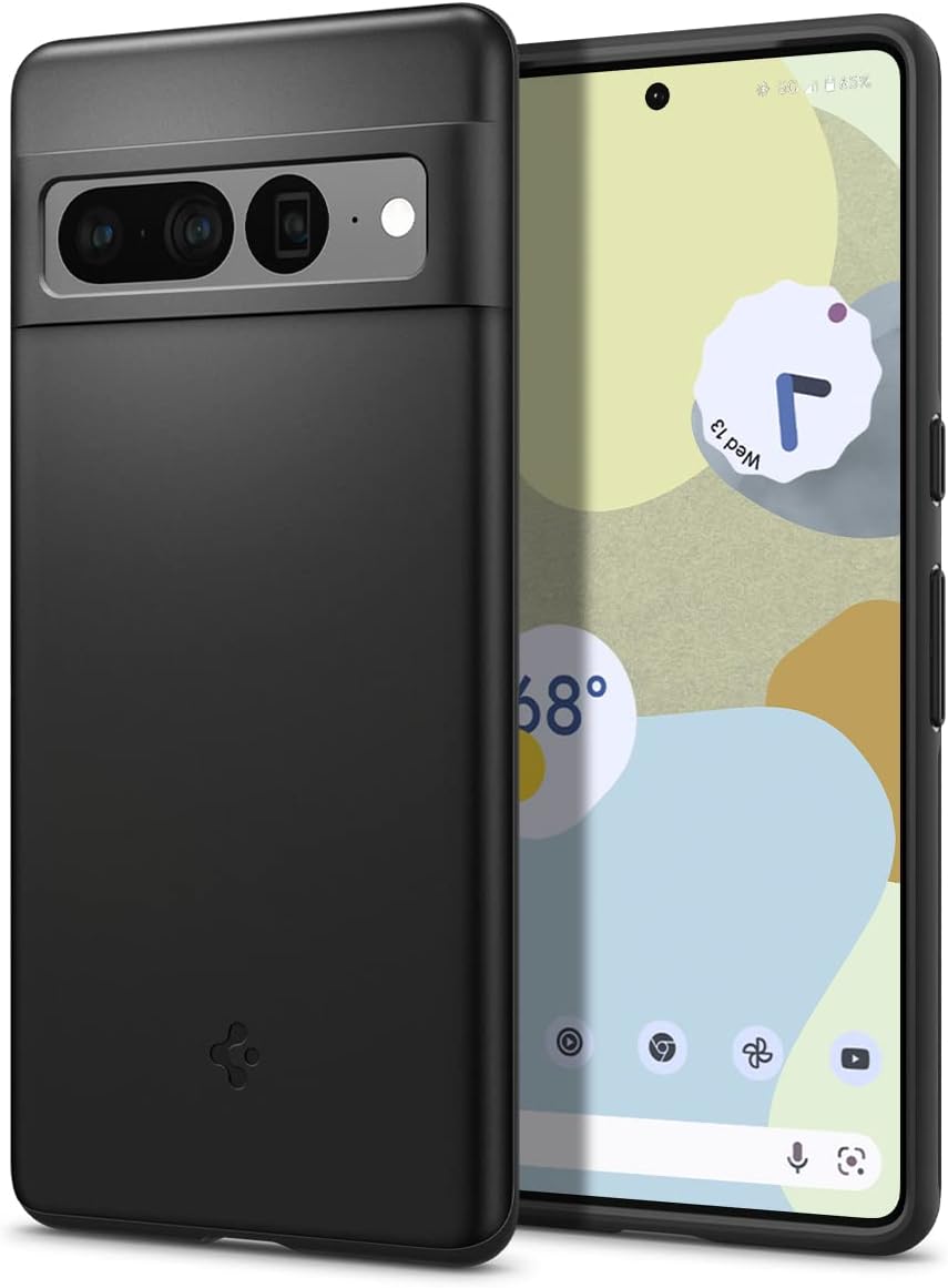 Spigen Thin Fit Case Compatible with Google Pixel 7 Pro - Black
