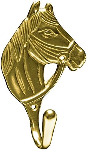 Jacks 10385 Solid Brass Horse Head Hook