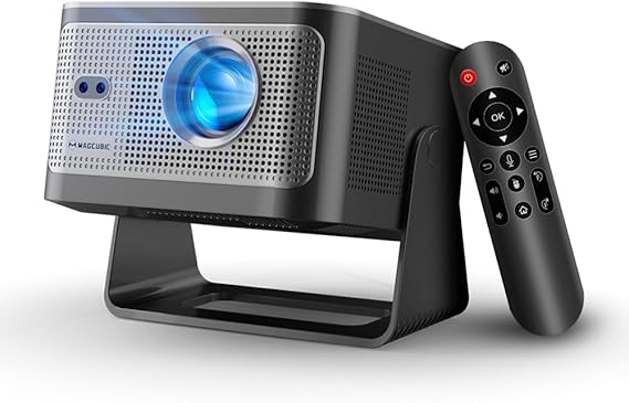 Magcubic Smart Projector with Wifi 6 and Bluetooth 5.4, Native 1080P Portable Projector 4K & 8K Support, 600 ANSI, Auto Focus & Obstacle Avoidance, Mini Proyector for Outdoor Movie Home HY350Max