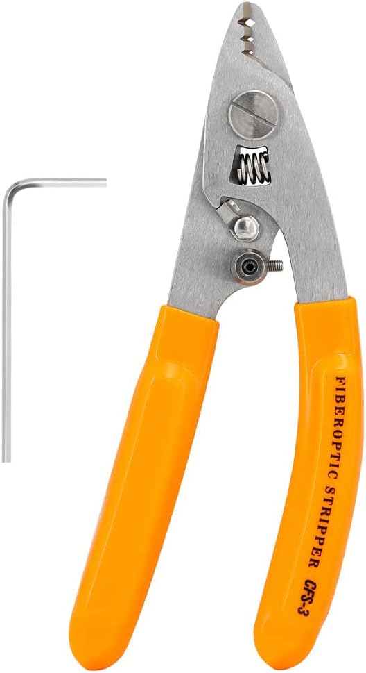 FTTH optical fiber stripper CFS-3 stainless steel three-hole stainless steel Adjustable opening optical fiber stripper