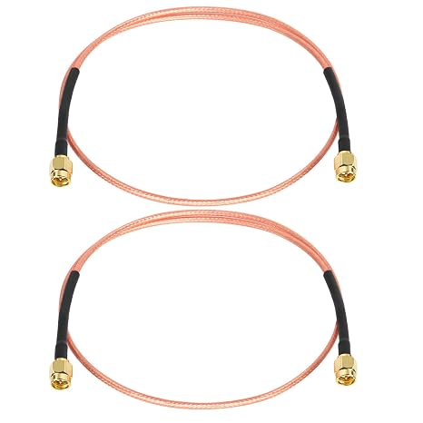 XRDS -RF SMA Male to SMA Male Cable 2FT, SMA Extension Antenna Cable (2PCS)