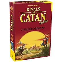 CATAN Rivals Card Game Deluxe Edition - Build, Trade, and Conquer with Enhanced Components! Family Game for Kids & Adults, Ages 10+, 2 Players, 45-60 Minute Playtime