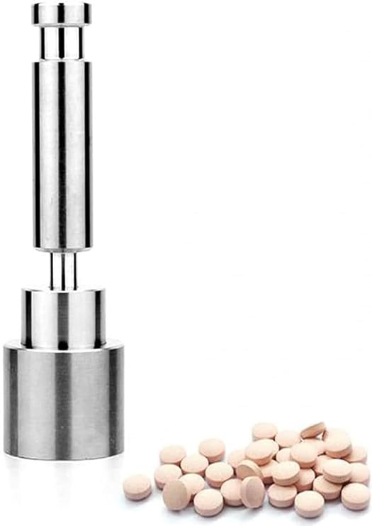 Manual Pill Press Machine - Handheld Tool for Home Kitchen, Ideal for Making 6mm, 8mm, 10mm, and 12mm Pills and Sugar Tablets