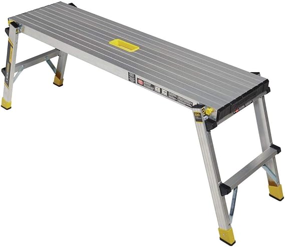 Gorilla Ladders 47.25 in. x 12 in. x 20 in. Aluminum Slim-Fold Work Platform with 300 lbs. Load Capacity