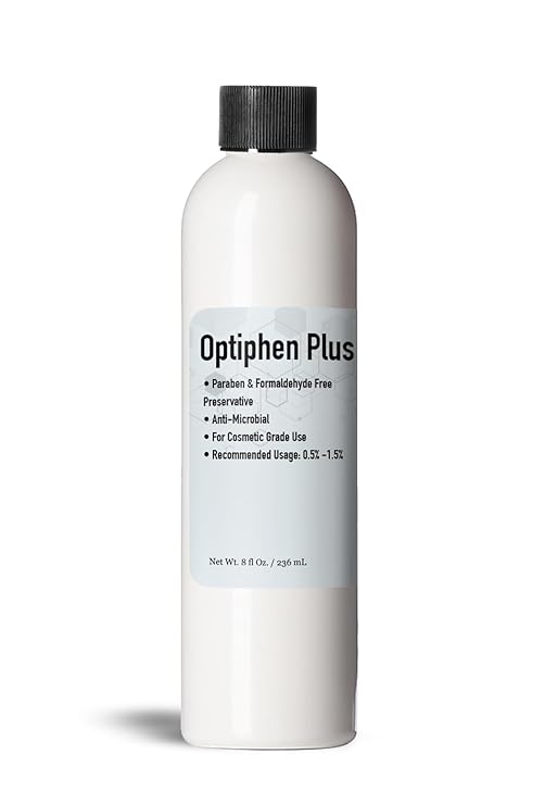 Optiphen Plus Preservative for Cosmetics, Optiphen Natural Preservative For Lotions Making DIY Products, Serums (8 Ounce / 236 mL)