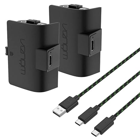 Venom Rechargeable Battery Pack for Xbox One, Xbox Series X & S, 2 Pack 1100mAh Controller Battery Pack Play and Charge Kit for Xbox Series X/S and Xbox One