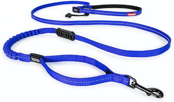 EzyDog Road Running Lite - Hands Free Dog Leash, Zero Shock Bungee - Blue