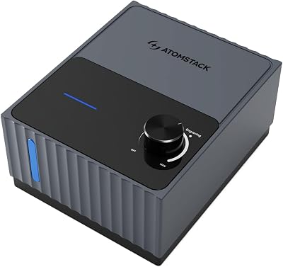 ATOMSTACK F80 Air Assist 10-60 Lmin Laser Air Support Pump for Laser Cutters Airflow Engraver Faster and Deeper Cutting Lower Noise Lower Vibration