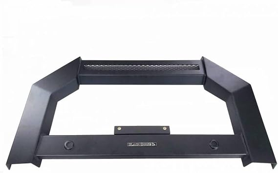 Black Horse Armour Bull Bar No Skid Plate Matte Black Compatible with 18-26 Wrangler/20-26 Gladiator (Excl. 21-23 V8 Engine, 20-23 Rubicon Trim and Trims with Fox Hydraulic Jounce Bumpers)-AB-JE01-NL