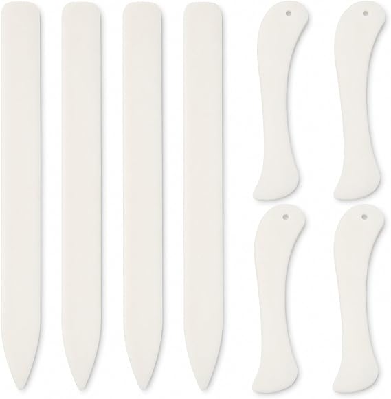 8PCS Bone Folder Set, Paper Creaser Tools, Dual Size