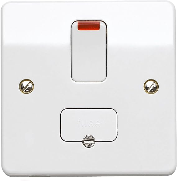 Mk K1060WHI 13A Double Pole Switched Connection Unit with Neon