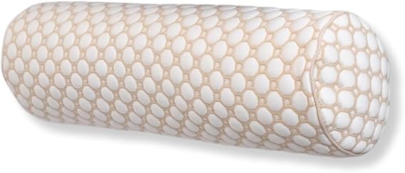 Dalisa Roller Cooling Pillow, 3D Braided and Breathable, Inner Padded, 40x47cm, Oekotex Certified, Washable with Hidden Zipper, Designed with Innovative Cooling Thread (Beige)