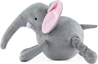 P.L.A.Y. Cute Plush Dog Toys - Big Five of Africa Safari Animal Themed Durable Squeaker Chew Toy, Great for Puppies & Small, Medium, Large Dogs - Machine Washable, Recycled Materials Elephant