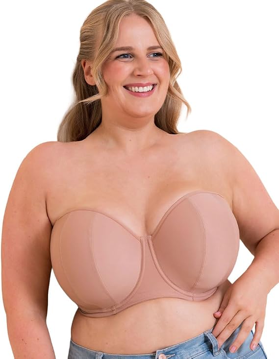 Curvy Kate Women's Luxe Strapless Multiway Underwire Bra, CK2601, Latte, 40H
