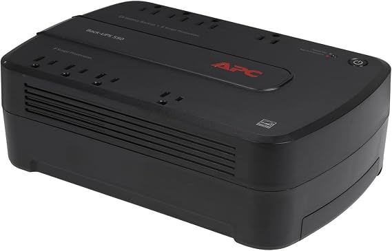 APC Battery Backup 550VA/330W Uninterruptible Power Supply for PC, BE550G