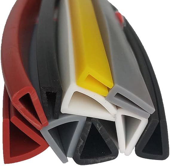 U-Seal Channel Edge Protector Sheet - U Shape Rubber Trim Seal for Edge Protection (3.28Ft)(Red,10X17mm)