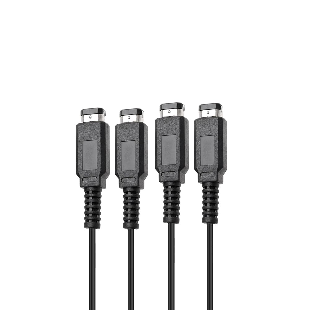 CHILDMORY 2PCS Link Cable 2 Player Link Cord, Compatible for GameBoy Color GBC Console 1.2 M/ 3.9 FT
