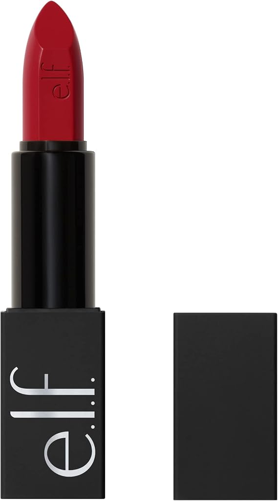 e.l.f. O Face Satin Lipstick, Richly Pigmented, Nourishing & Long-Lasting Creamy Lipstick, Infused With Jojoba, Vegan & Cruelty-Free, Own It