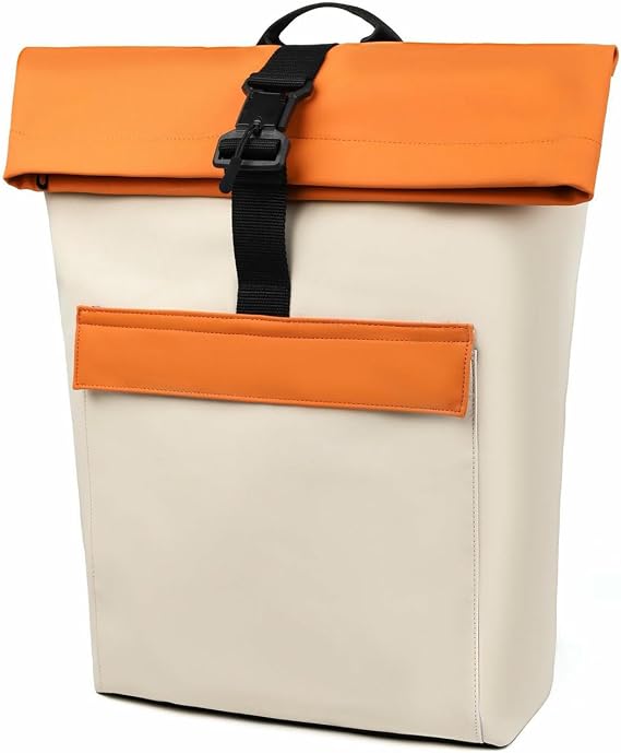 Backpack Large Capacity Outdoor Travel Men's Waterproof College Student Schoolbag-orange
