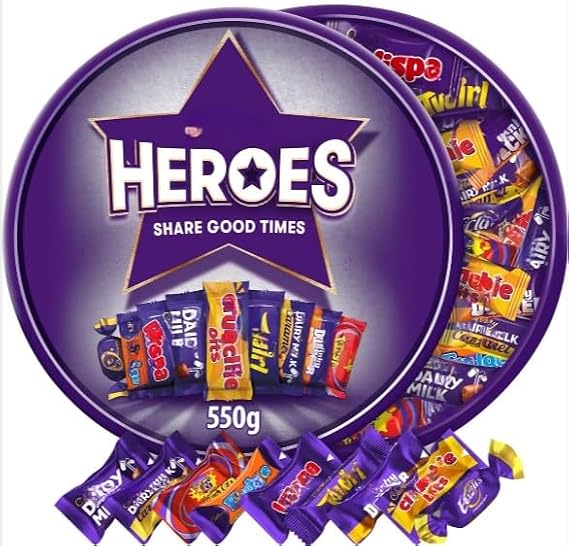 Heroes Chocolates Tub - 550g (Pack of 2) Delicious And Tasty "A symphony of flavors" For All Occasions