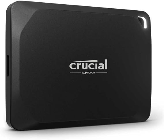 Crucial X10 Pro External SSD, 4TB, USB 3.2/Type-C, iPhone 15 Series Confirmed Compatible, Max Read Speed 2100 MB/s, Regular Distributor , Mylio Model - CT4000X10PROSSD902
