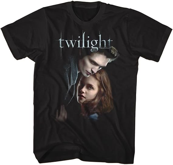 American Classics Twilight Edward and Bella Movie Poster T Shirt Black