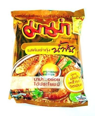 Mama Brand Instant Noodles - Shrimp Creamy TOM YUM Made in Thailand