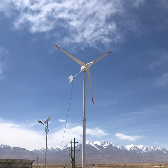 10KW Horizontal Wind Turbine 96v 110v 220v 380v AXIS Permanent Magnet Generator 10000w Wind Generator High Efficiency Free Energy (96v)