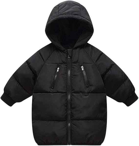 LANBAOSI Kids Winter Coats with Hooded Light Puffer Coat Warm Padded Jacket for Baby Boys Girls Toddler