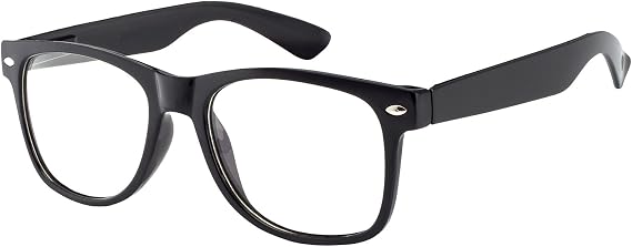 OWL Kids Clear Lens Glasses Non-Prescription UV400 Eyewear for Children, Colorful Frames (Ages 3+)