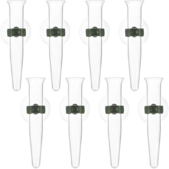 Floral Water Tubes 8-Pack with Suction Cup for Fresh Flower Storage