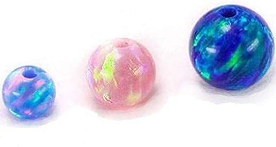 Painful Pleasures Opal Captive Bead - Price Per 1-3mm ~ 1/8" - White (17C)